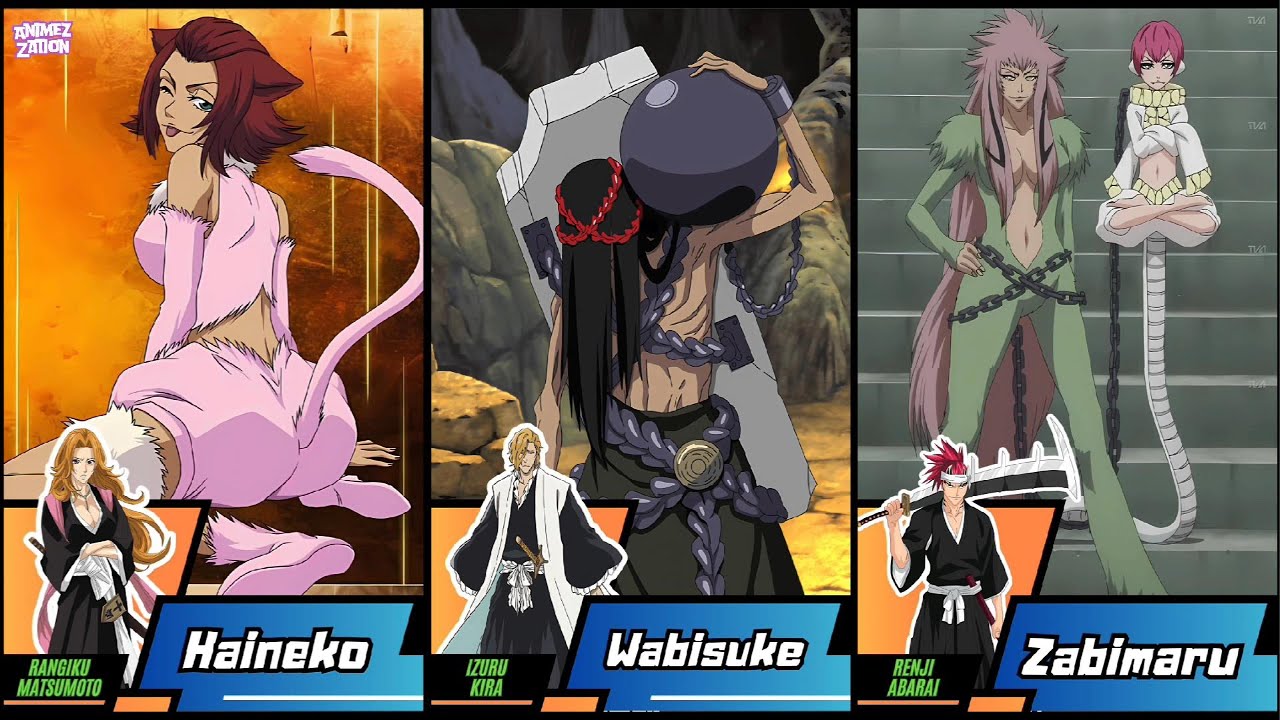 Bleach : All Shinigami's Zanpakuto Spirits #anime #manga #bleach #bleachanime #tybw #bankai
