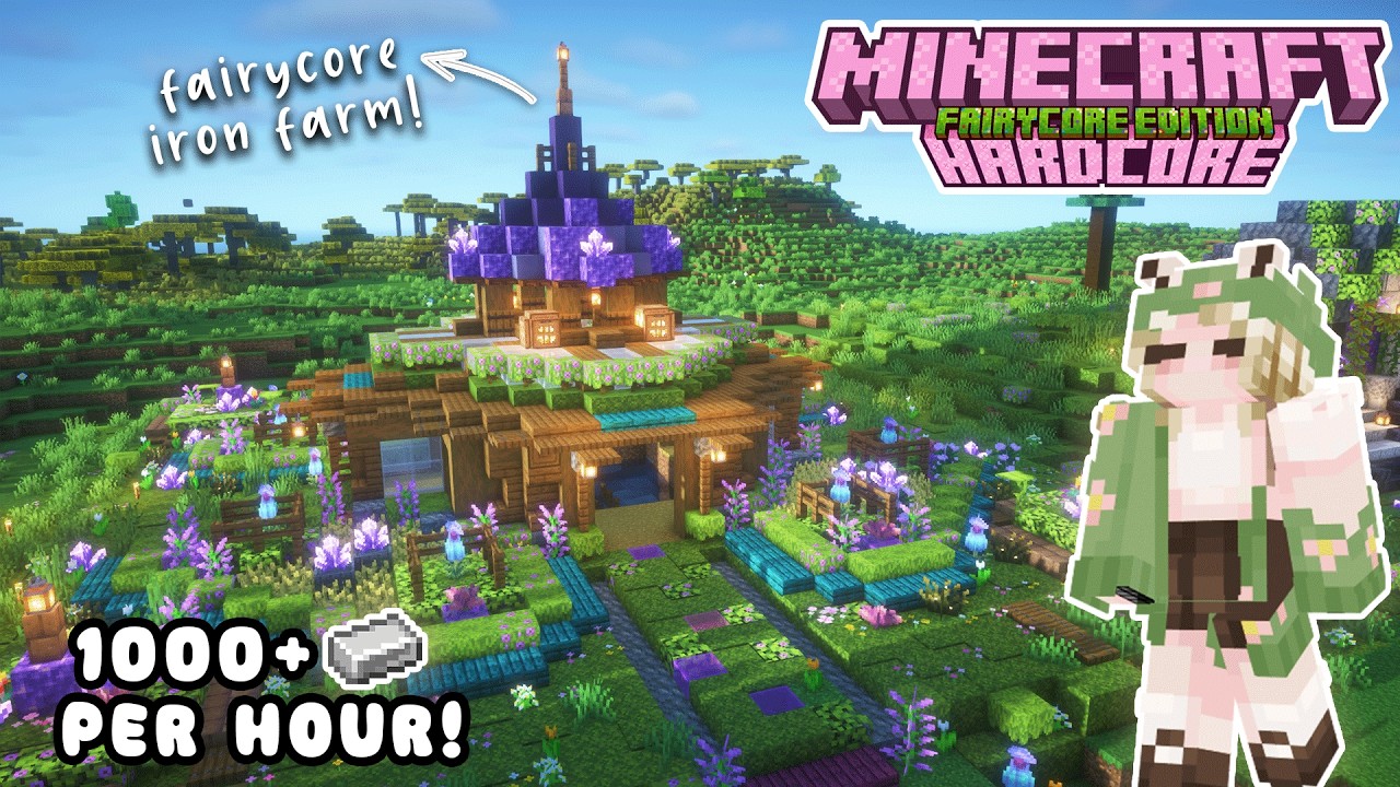 Строим стильную ферму железных големов в Minecraft 1.21.10! 💗