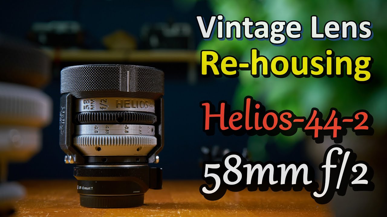 Helios-44-2 58mm f/2 Vintage Lens Rehousing EF mount Conversion & Compact version / 헬리오스 렌즈 리하우징 2