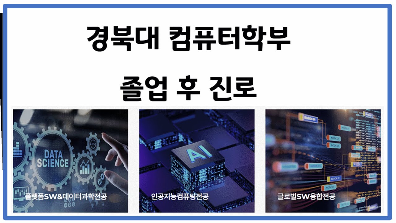 대한민국 IT분야를 움직이는 실무 실세! | 경북대 컴퓨터학부 | 졸업하고 어디가?
