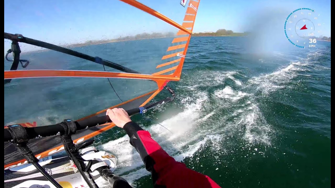 Windsurfing Svenstrup Strand in 2,7K, 5 April 2020