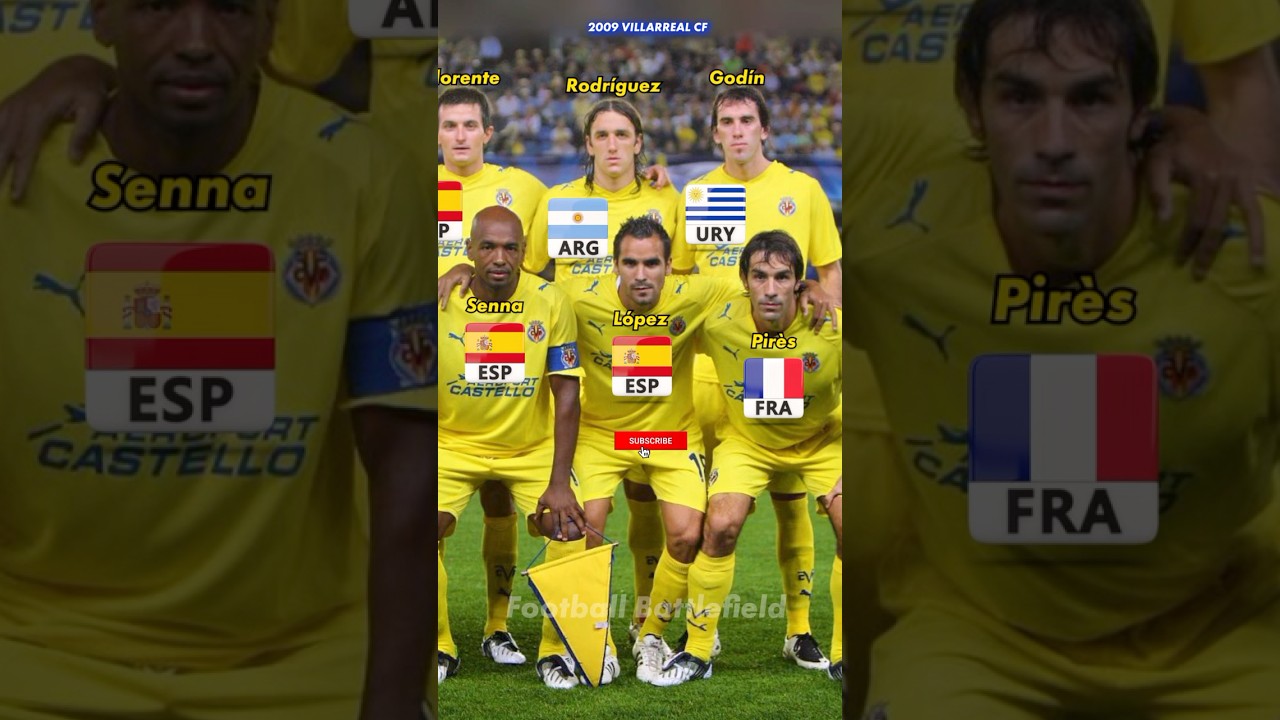 Villarreal CF squad 2009🔥Nations❤️#footballshorts #villarreal #cazorla