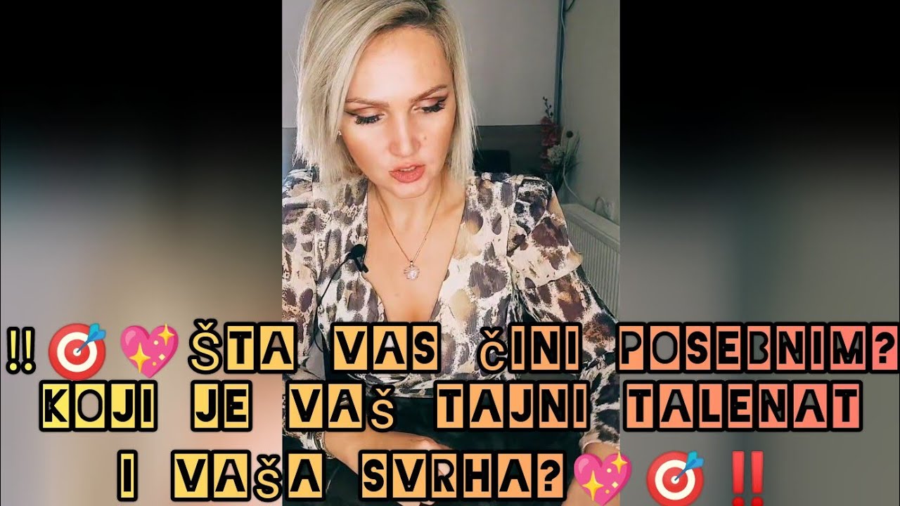‼️🎯💖Šta Vas čini posebnim? Koji je Vaš tajni talenat i Vaša svrha?💖🎯‼️