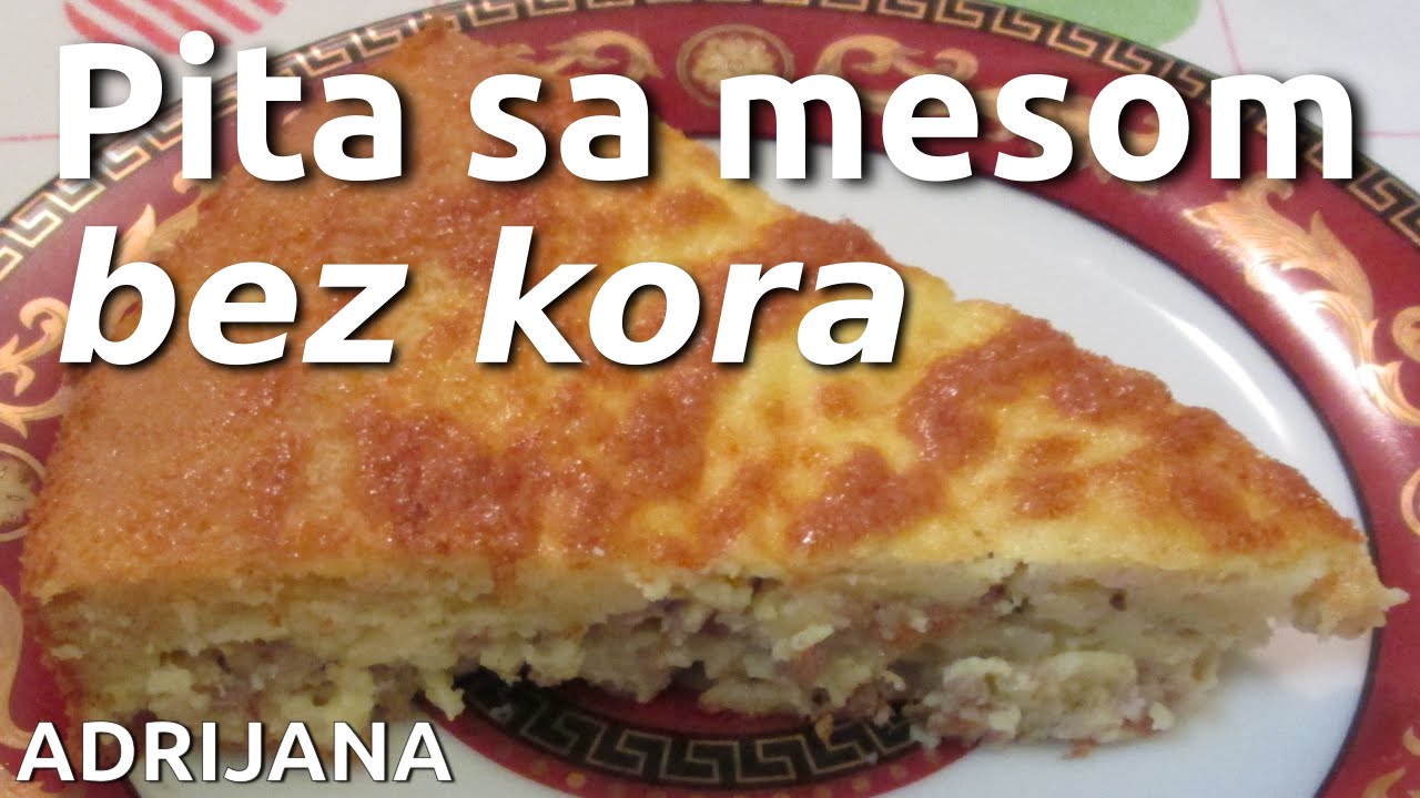 Pita sa mesom bez kora, brza pita na Američki način - American Pie