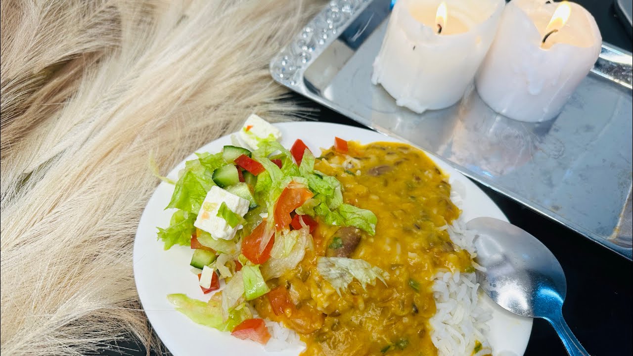 Daal Chawal Salad | Quick Easy Food | Ready in 10 mins | House Chores | Lentil Dispenser Review