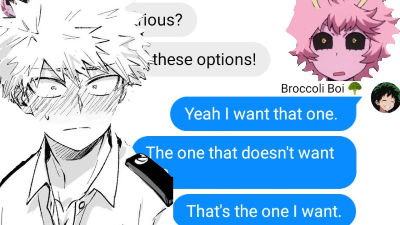 I Just Want A Boyfriend / MHA Texts / Ft. BakuDeku