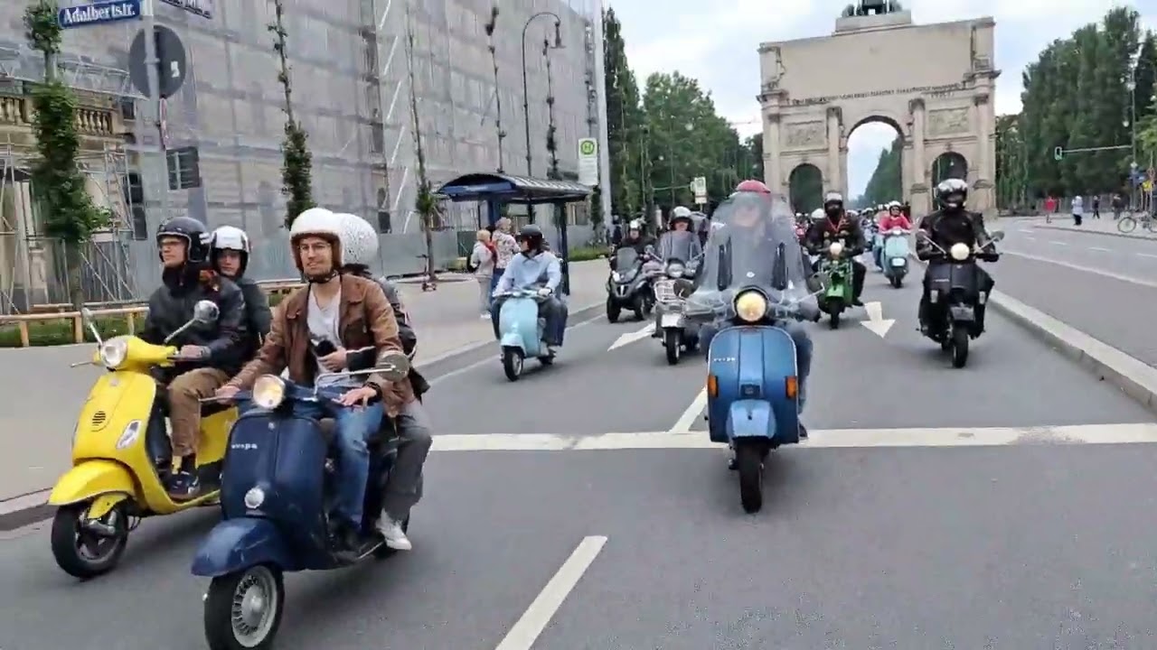 Vespa Corso München Himmelfahrt 2024 #vespa #vespaclassic #vespacorso #münchen münchen