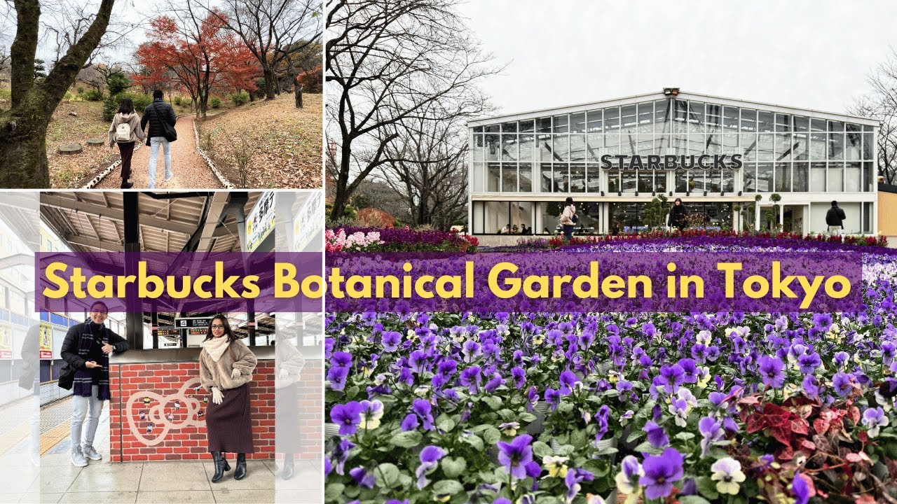 Starbucks Hana Biyori in Yomiuriland | Botanical Garden | Day 5 in Japan