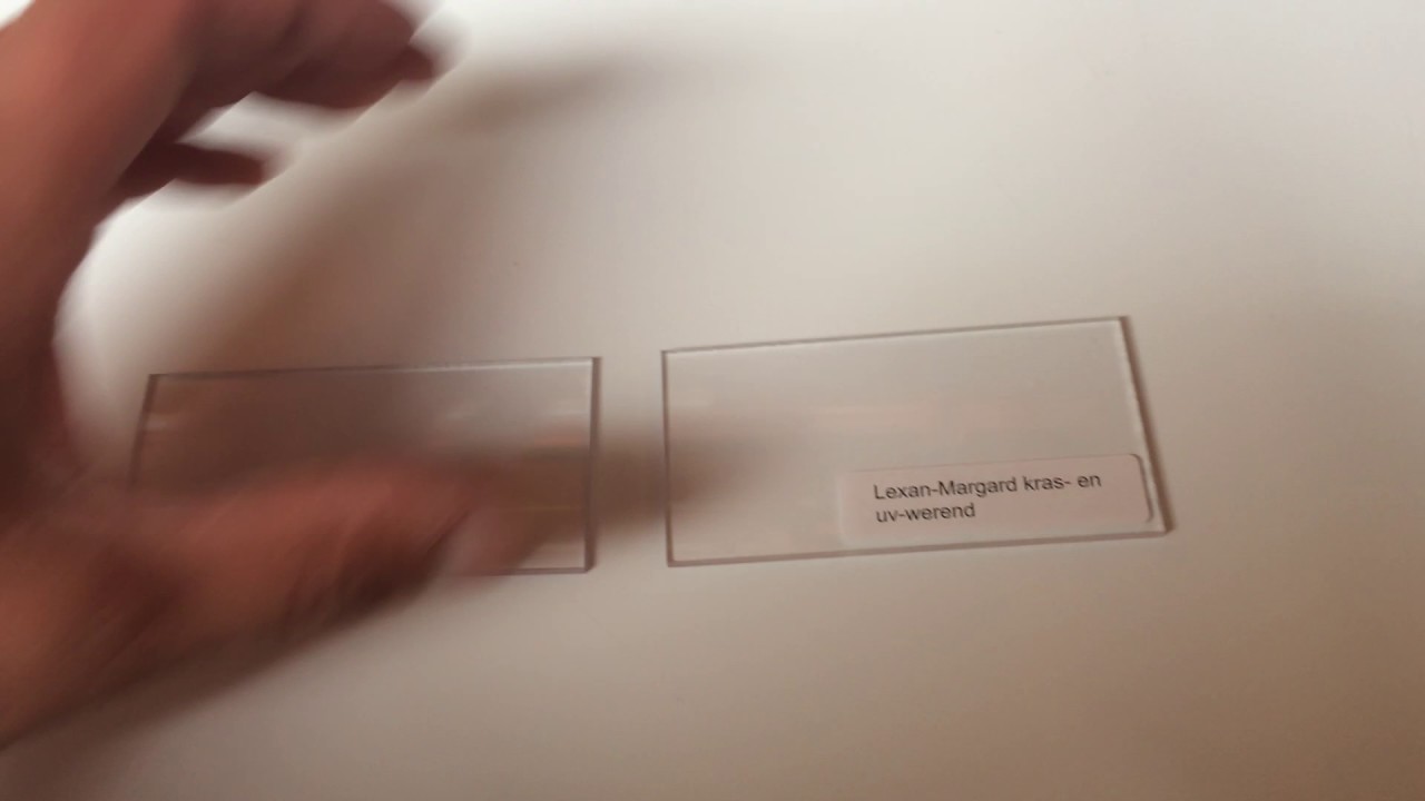 Verschil polycarbonaat en polycarbonaat kraswerend/krasvast