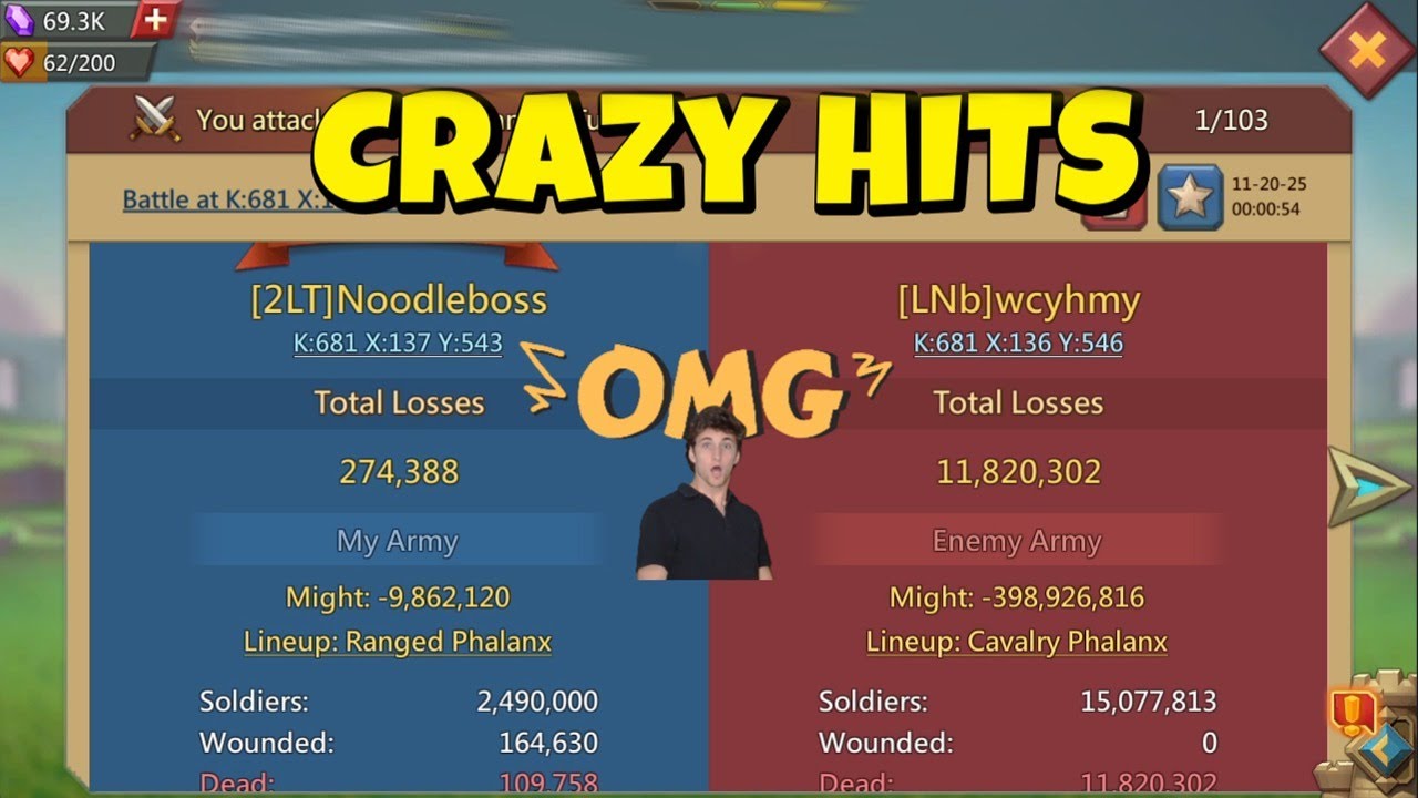 K681 Raid, We Zeroed Big Castles. - Lords Mobile