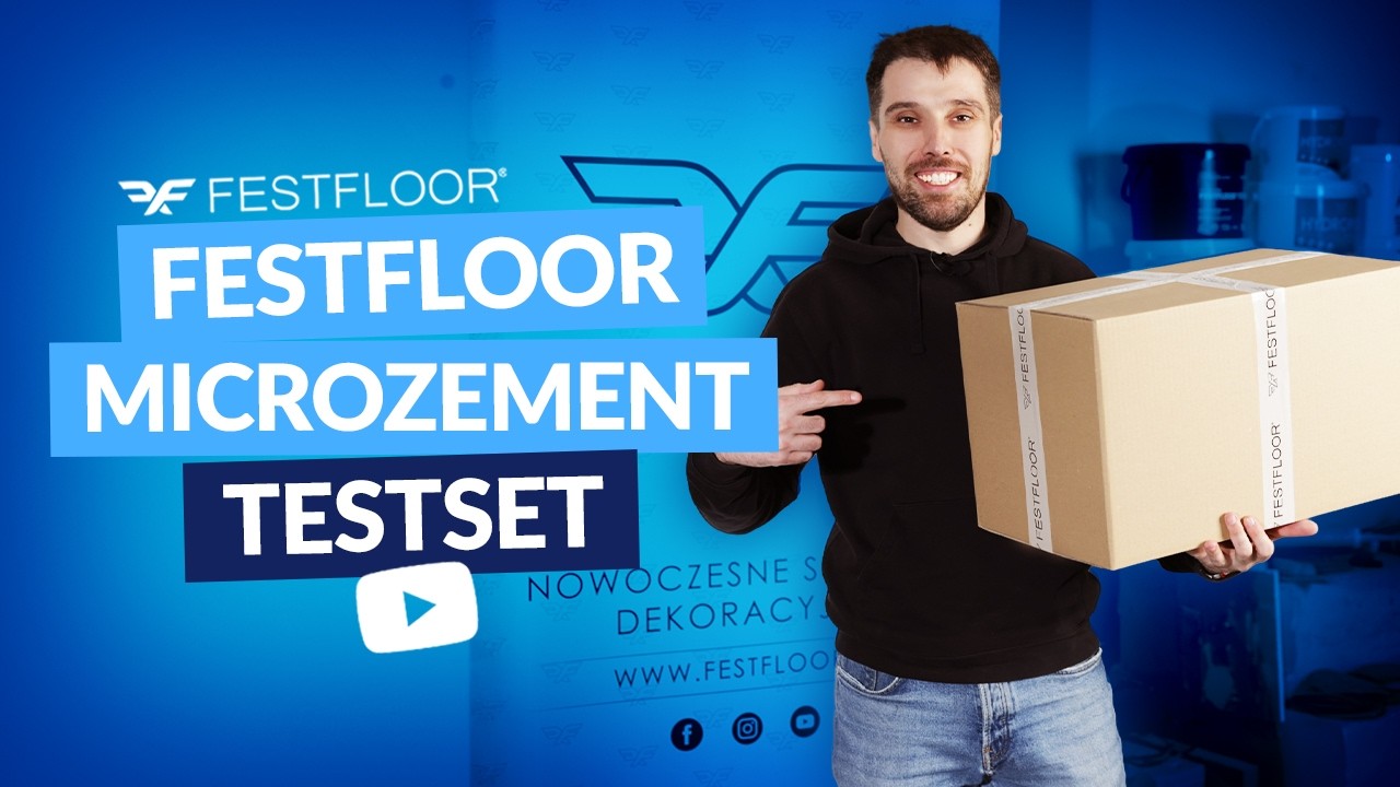 FESTFLOOR Mikrozement Testset. Ideal für Muster.