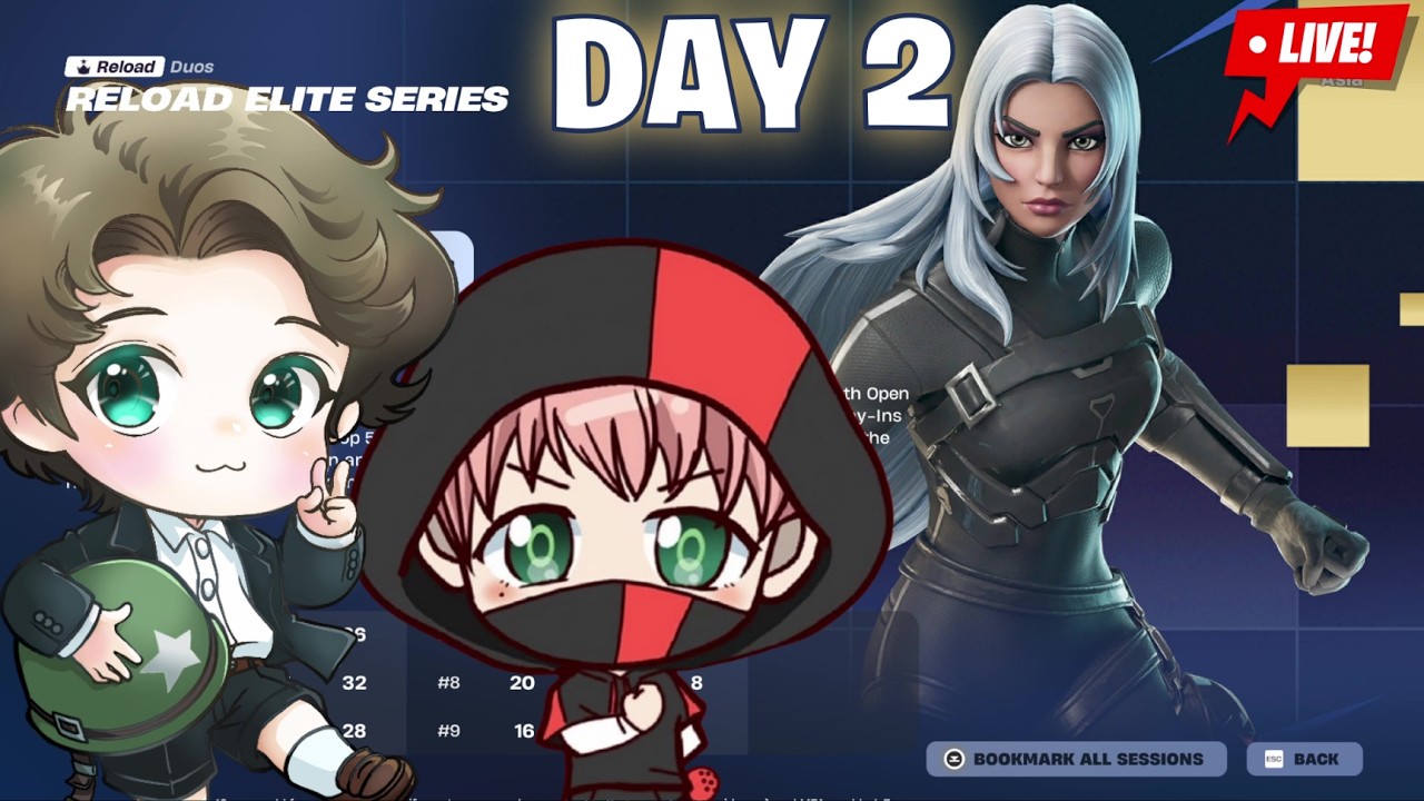 🔴世界大会予選 EWC RELOAD ELITE SERIES OPENS DAY 2  @muuconiq           　　  　　　　【FORTNITE LIVE フォートナイト ライブ】