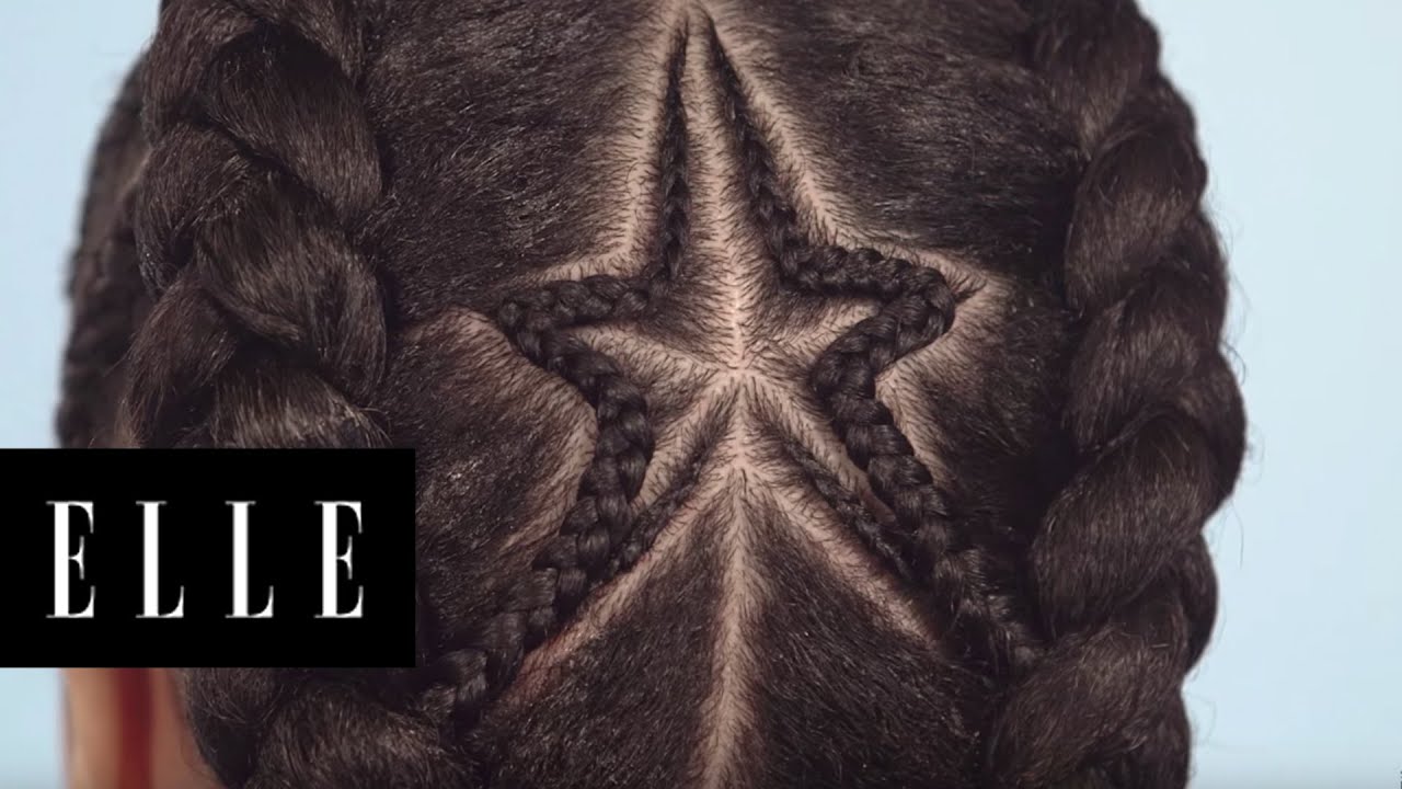 How to Do a Star Braid on Natural Hair | ELLE