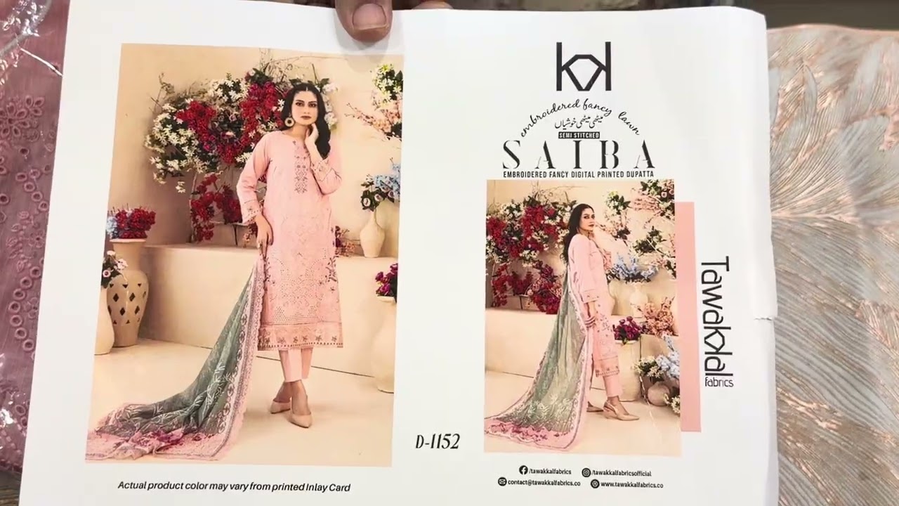 Tawakkal Saiba Semi Stitched- Part-2