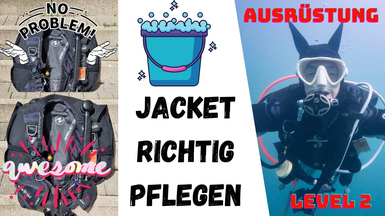 Tauchausrüstung pflegen - so reinigt ihr eure Tarierweste, das Jacket