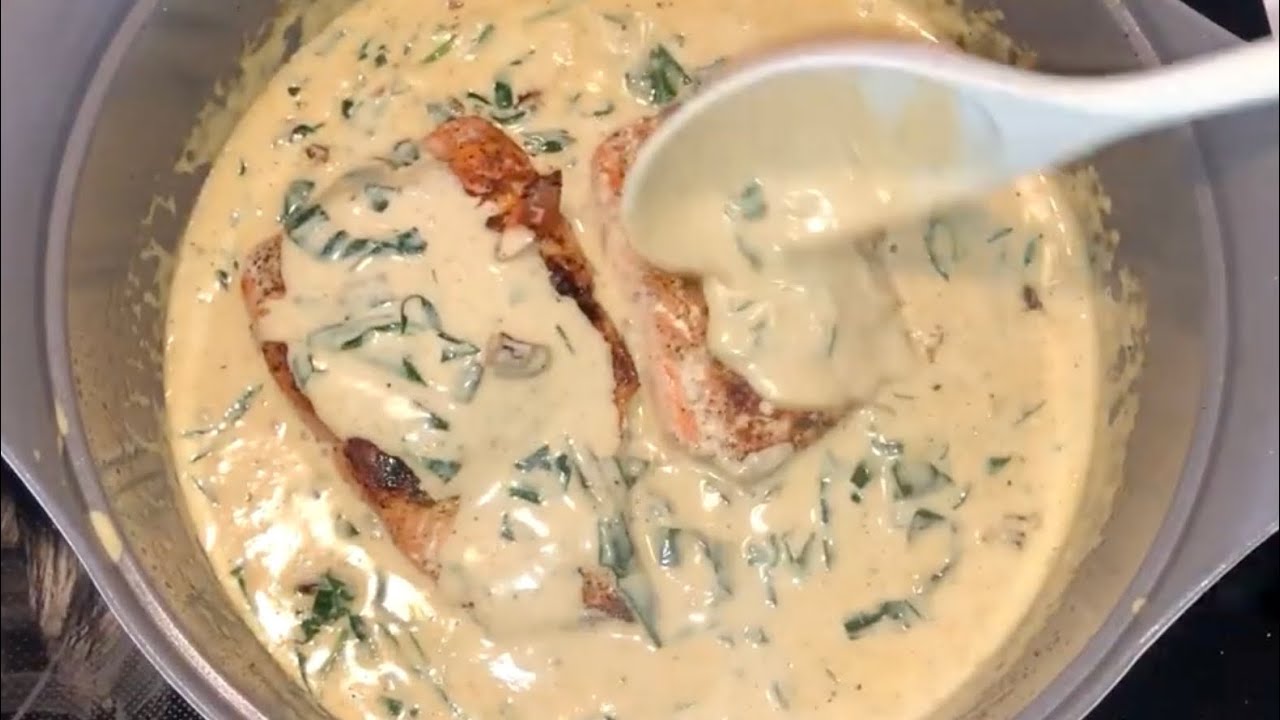 Salmón a la Toscana 🐟✨ CREMOSO y PERFECTO para Cuaresma