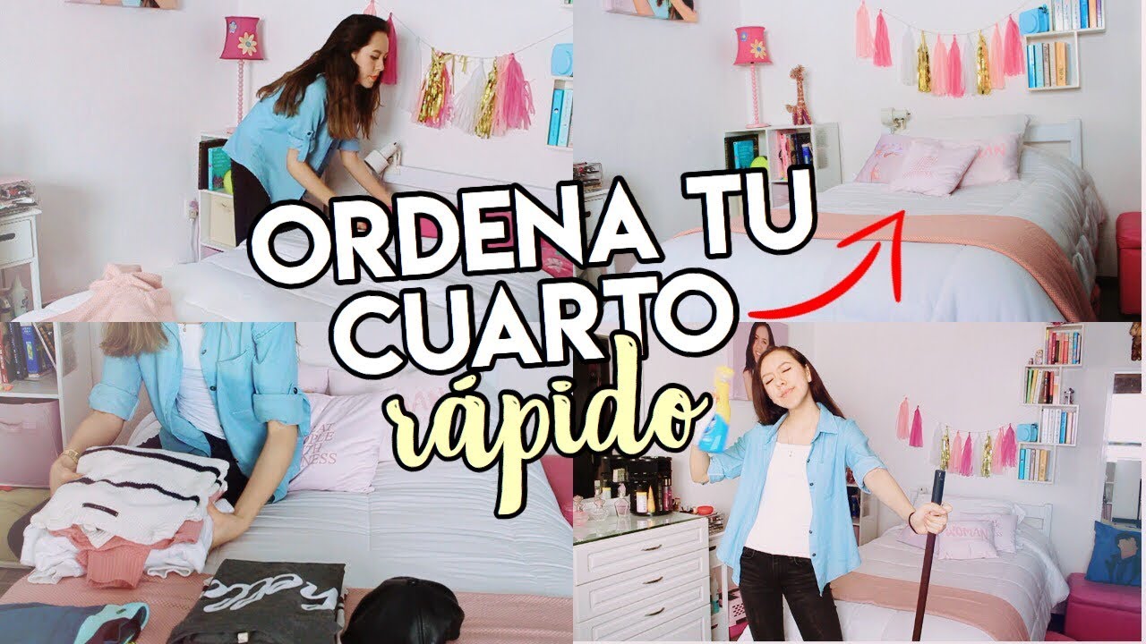 CÓMO LIMPIAR Y ORDENAR TU CUARTO EN 5 MINUTOS | Consejos + Life Hacks