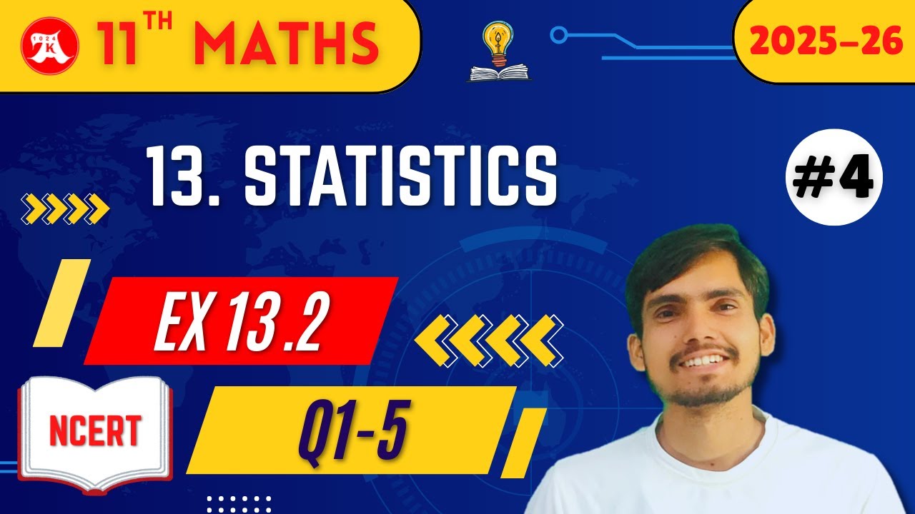 Ex 13.2 class 11 Maths | Chapter 13 Statistics | Q1-5 | Arun sir | NCERT | CBSE