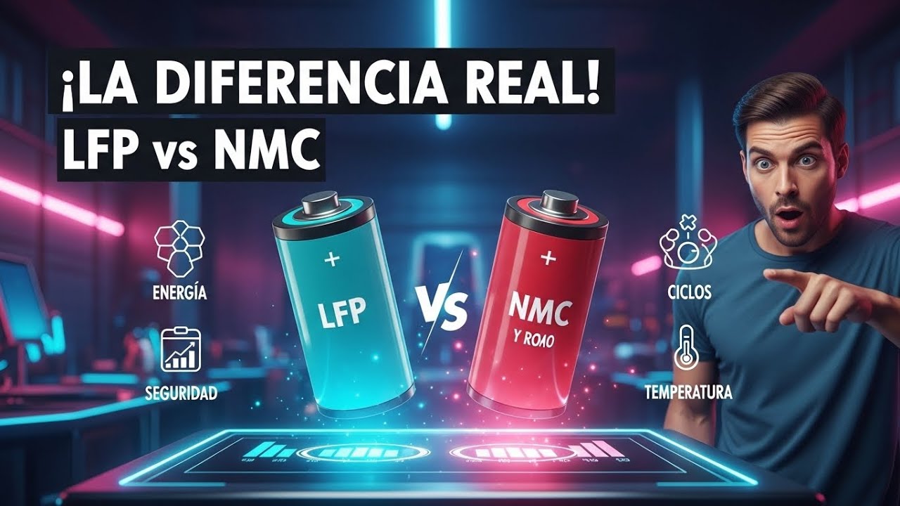 LFP vs NMC: Comparativa REAL de Baterías para Autos Eléctricos (Autonomía, Vida Útil y Seguridad) ⚡