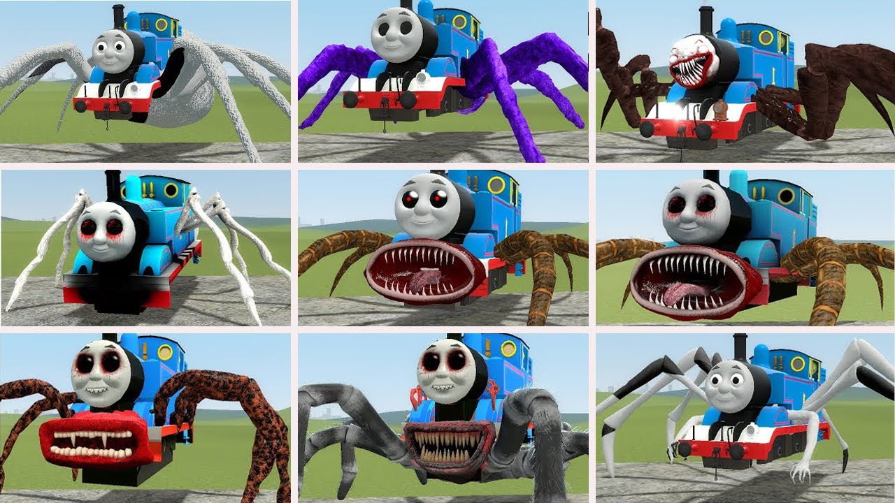 NEW UPDATE: Cursed Thomas and Friends Train Monster Battle in Garry's Mod part 7