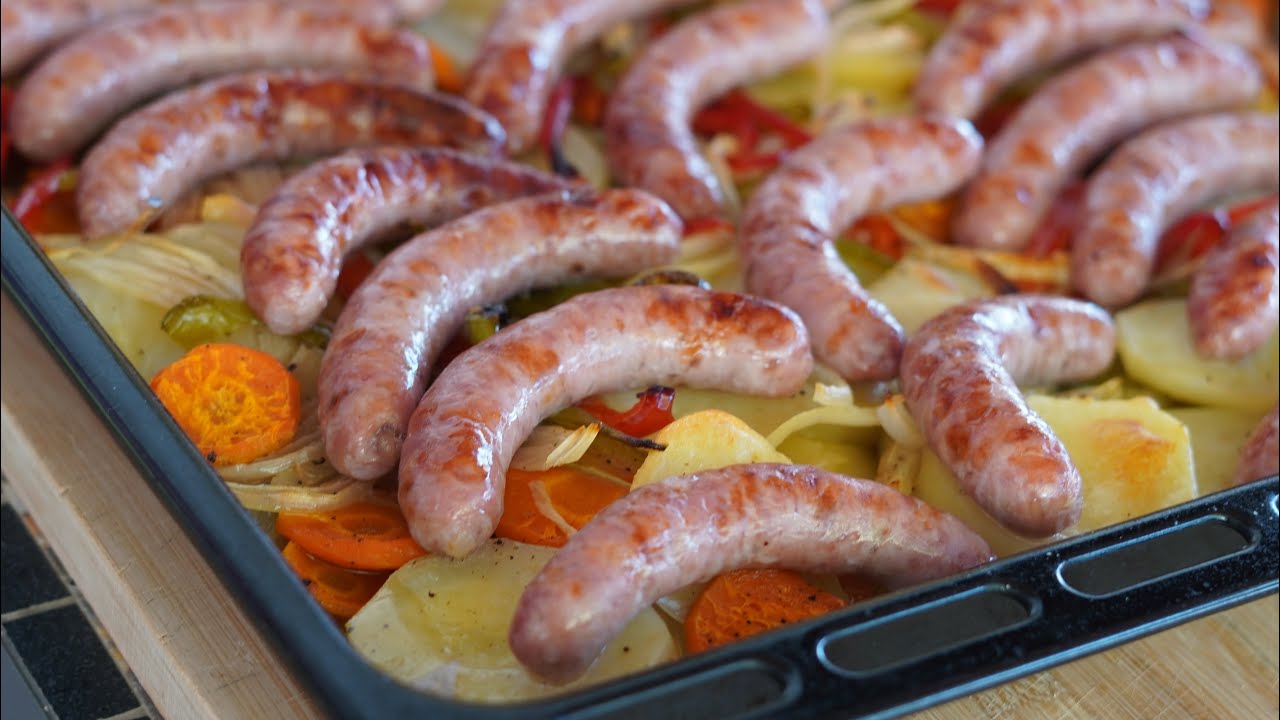Salchichas al horno