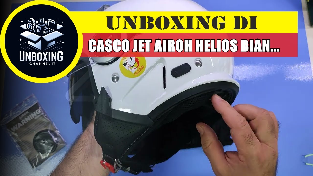 Casco Jet Airoh Helios Bianco - White Gloss