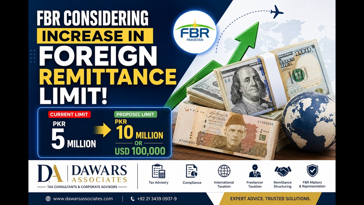 FBR May Increase Foreign Remittance Limit to $100,000  Big Relief for Overseas Pakistanis