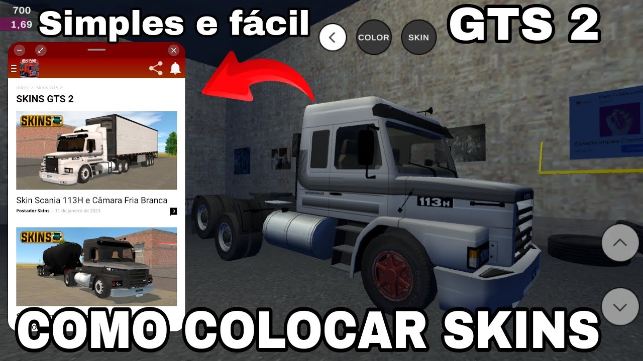 COMO ADICIONAR SKINS NÓS CAMINHÕES NO GTS 2 (Grand truck simulator 2)
