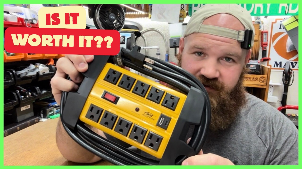 🔌 CRST Heavy Duty Power Strip Review | 15FT Cord Workshop Test