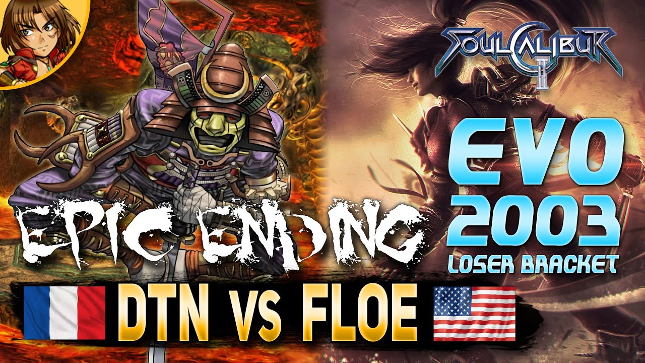 SoulCalibur 2 Epic Ending EVO 2003 Dan (Nightmare, Yoshimitsu) vs Floe (Taki)