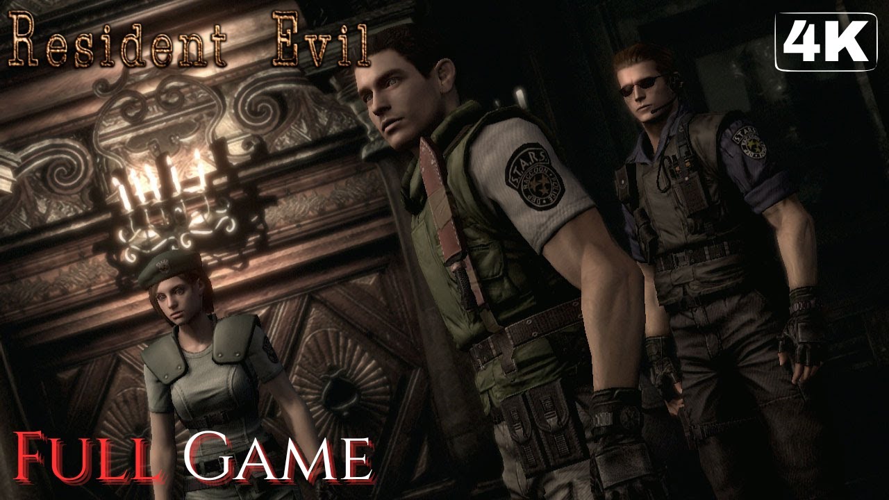 RESIDENT EVIL HD | Survival Horror | Full Game 4K/60FPS | Gameplay Walkthrough