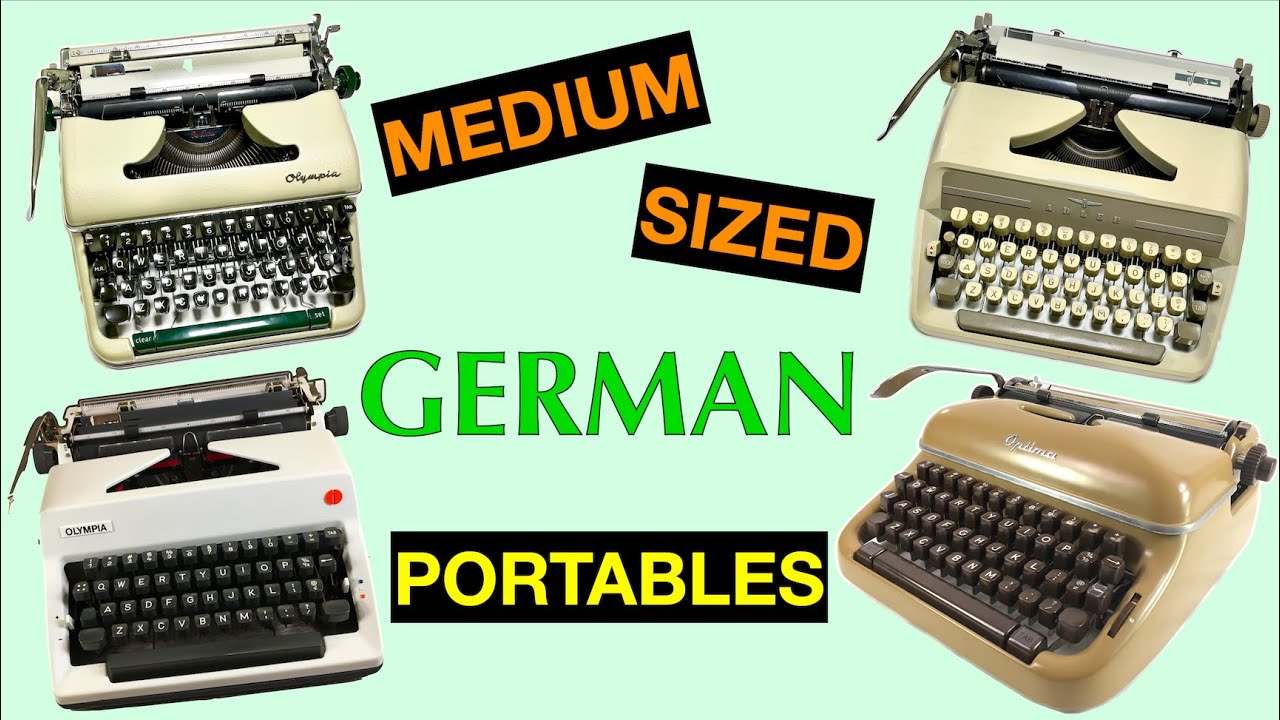 German Medium-Sized Portable Typewriters