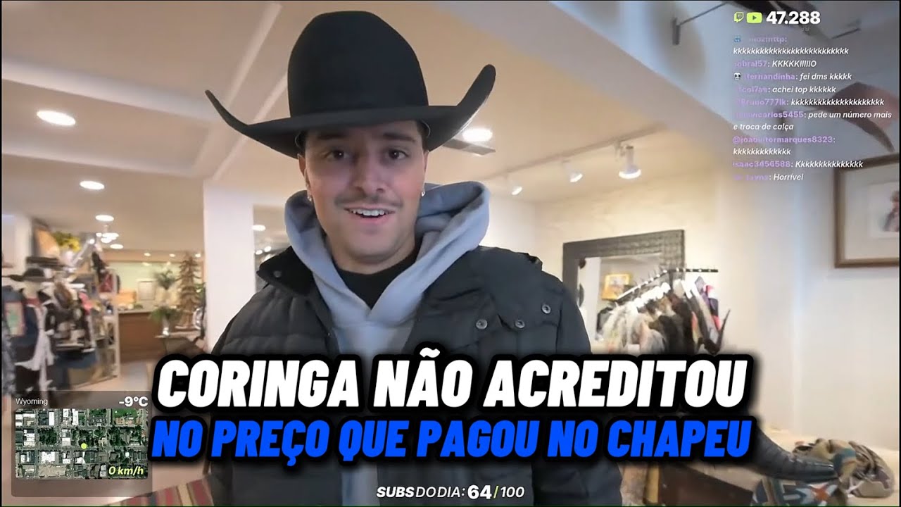 ELE NÃO ACREDITOU NO PREÇO QUE ELE PAGOU EM UM CHAPÉU DE COWBOY