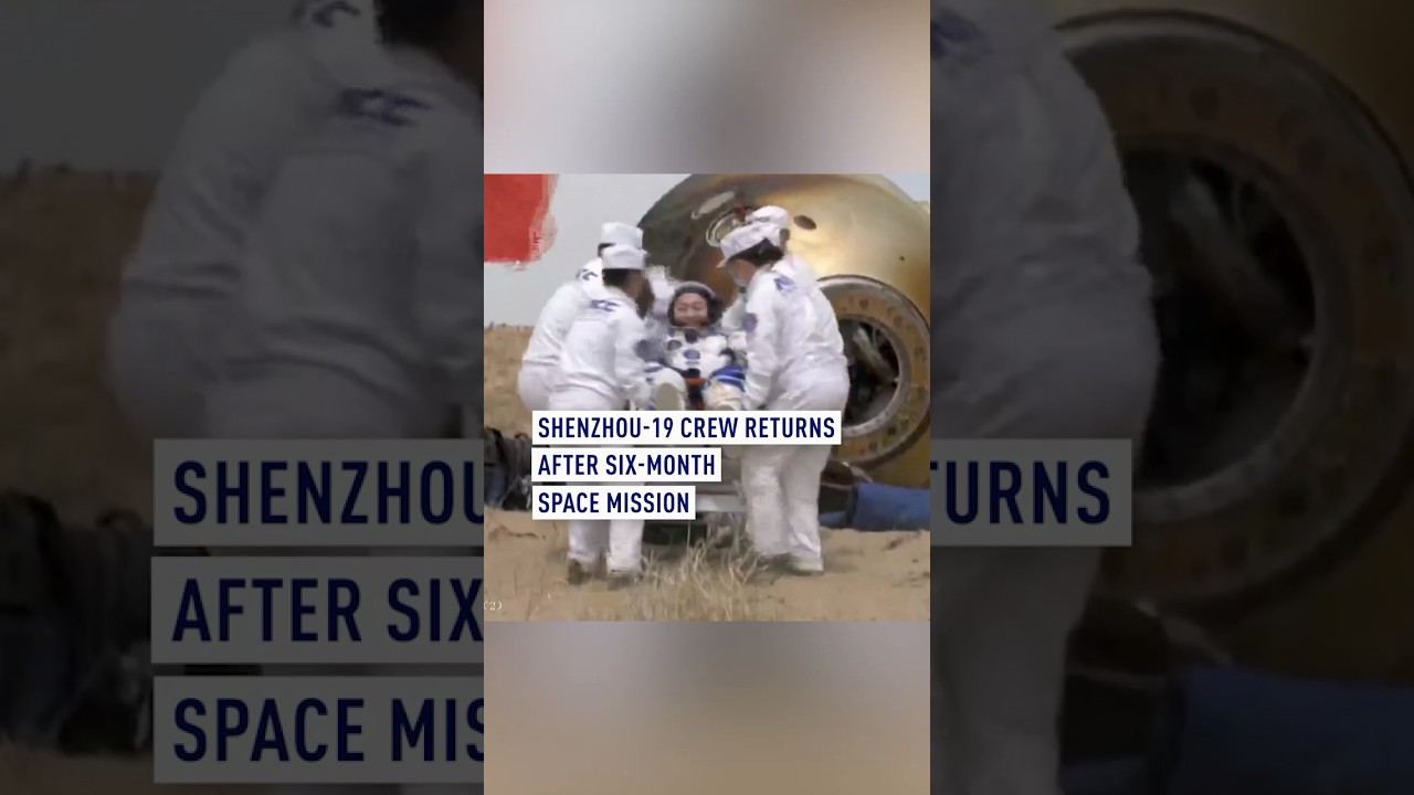 Shenzhou-19 crew return to Earth after six-month mission in space