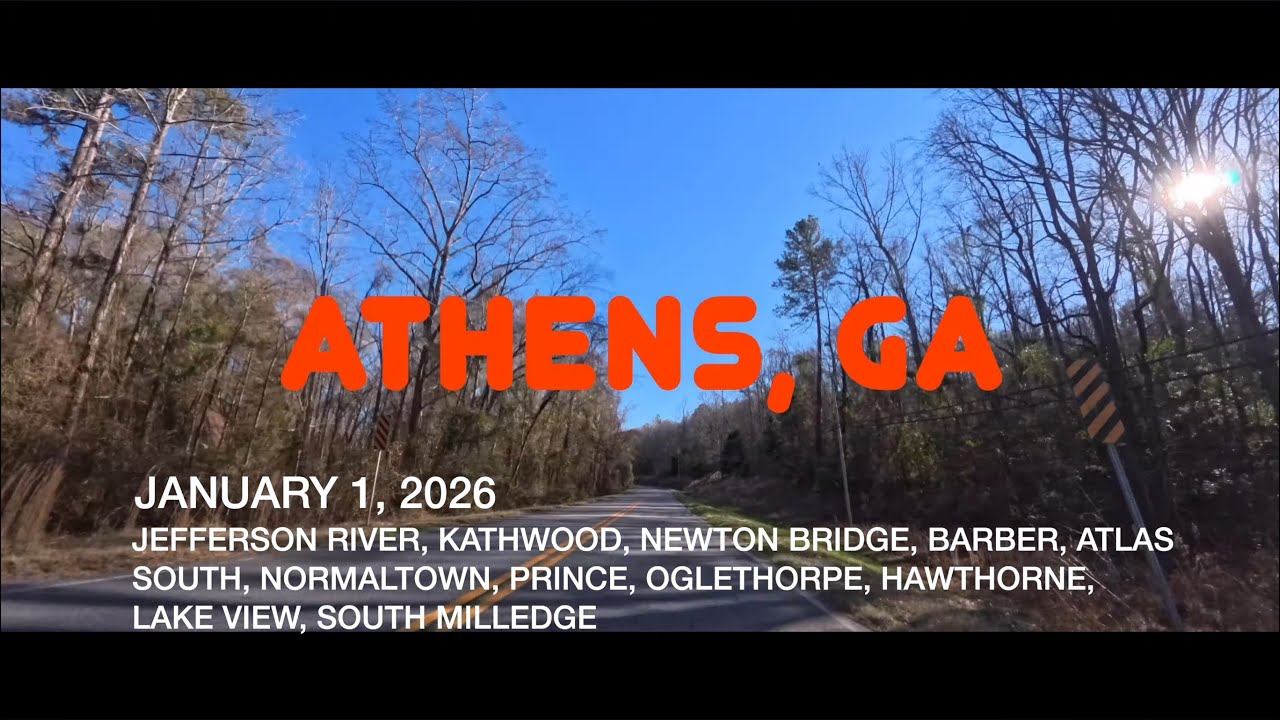 ATHENS, GEORGIA - JANUARY 1, 2026 - JEFFERSON RIVER, KATHWOOD, NEWTON BRIDGE, BARBER, ATLAS SOUTH