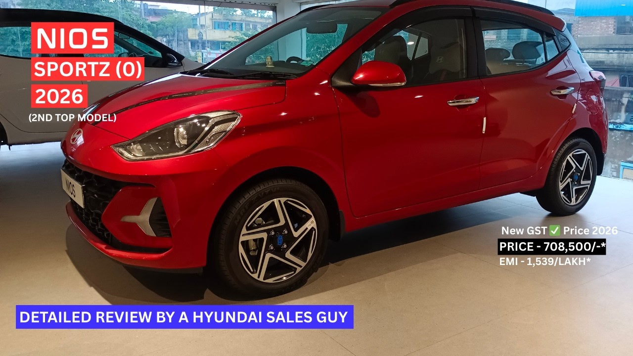 Hyundai Grand i10 Nios Sportz (O) 2026 | Detail Review by Hyundai Sales Guy  | Red Color