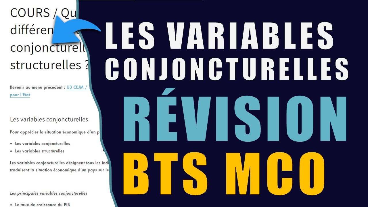 Révisions du BTS MCO #14 :Comment différencier les VARIABLES structurelles et conjoncturelles ? CEJM