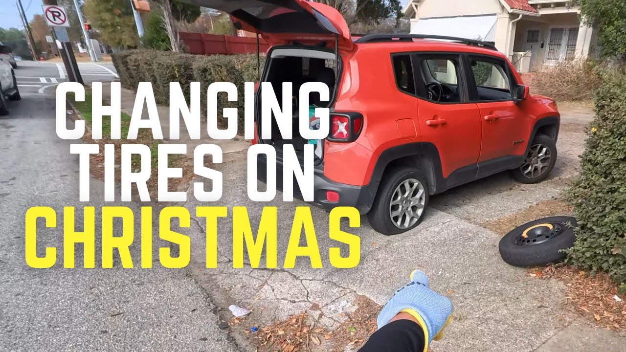 Tire Change On Christmas Day | This Is How It's Done