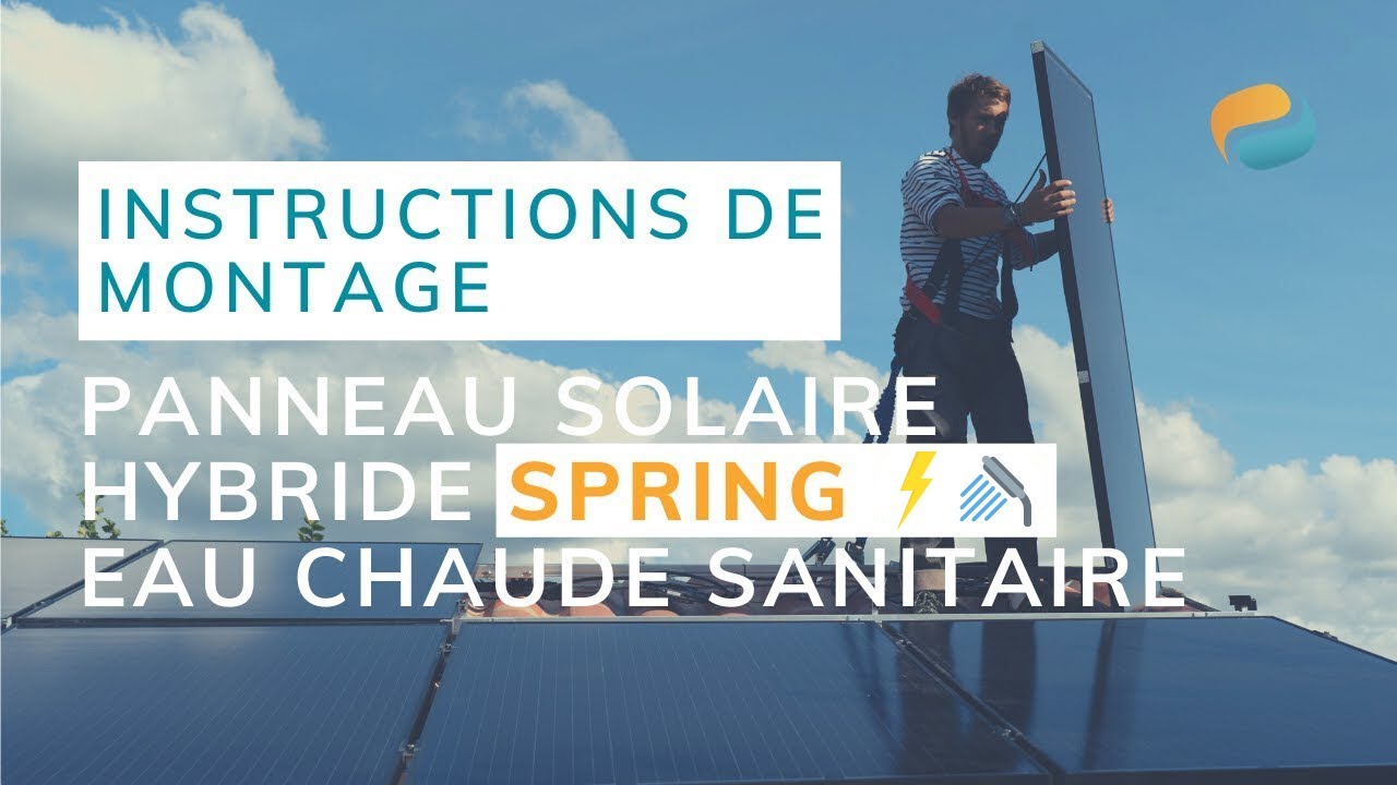 Dualsun SPRING Isolé : Instructions de montage en EAU CHAUDE SANITAIRE (CESI/CESC)