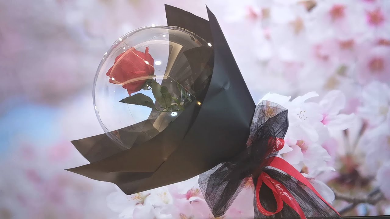 DIY Bobo Balloon Bouquet Tutorial 2022 - LED Luminous Balloon Rose Bouquet