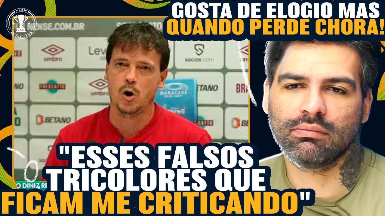 FLAMENGO SAPECA Fluminense e DINIZ CHORA!