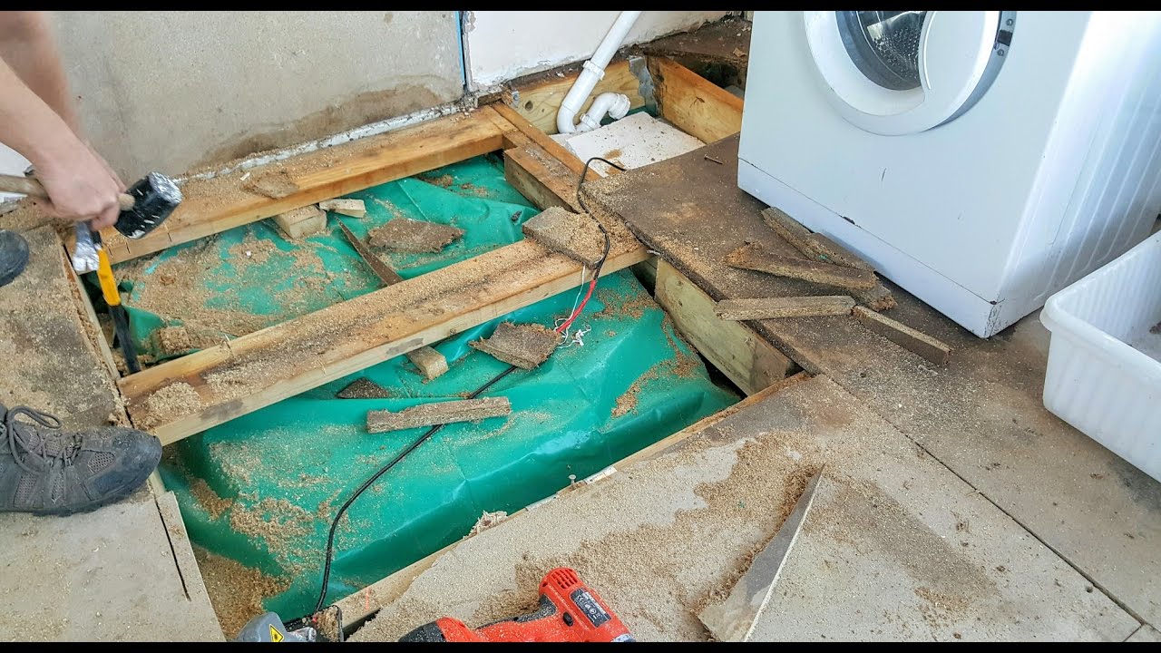 Замена поврежденных водой ДСП-досок