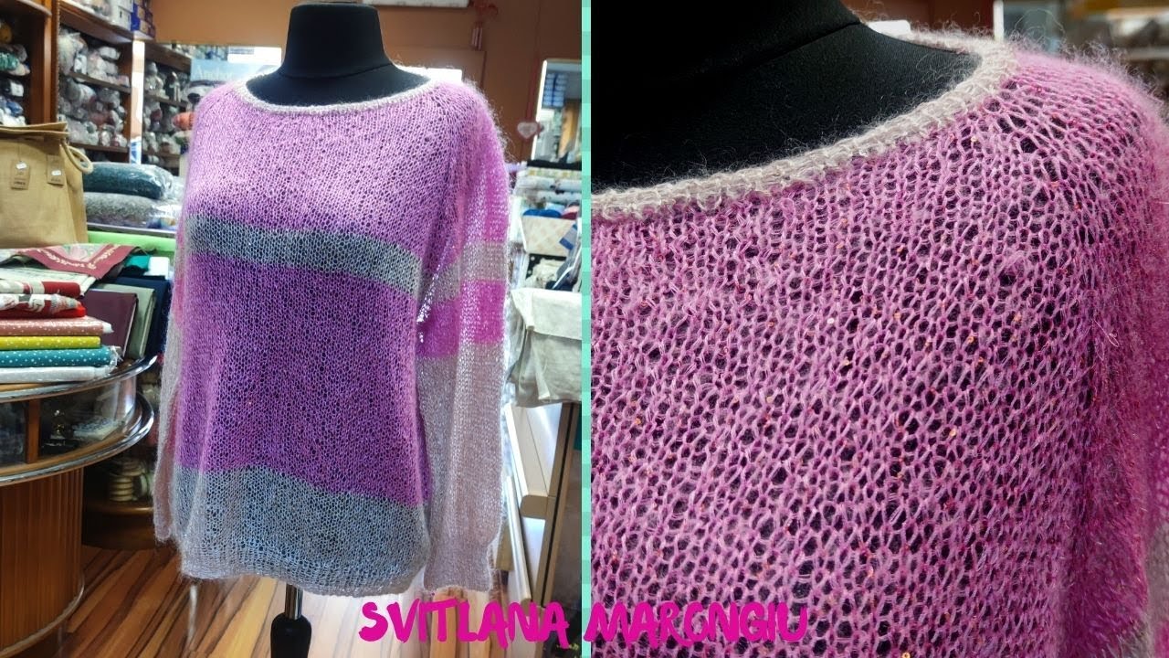 Tutorial Ferri - Maglione Ragnatella a ferri - Maglione Top Down