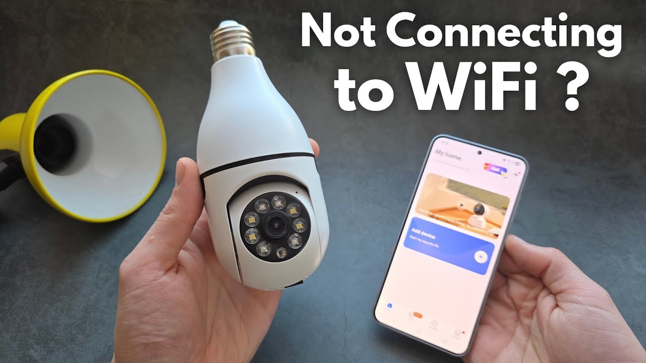 V380 PRO Camera No WiFi Connection & NOT Connecting to WiFI?  (Smart Light Bulb CCTV IP Camera)