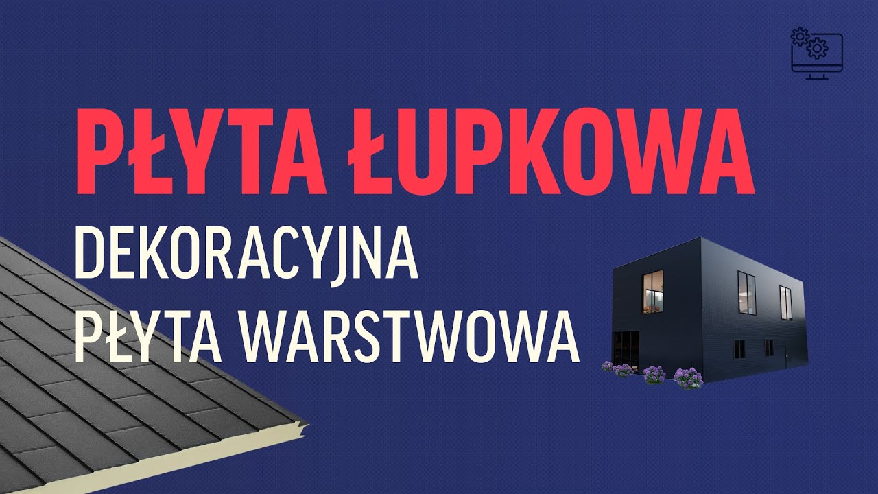 Dekoracyjna płyta łupkowa do aplikacji na ścianę i dach.