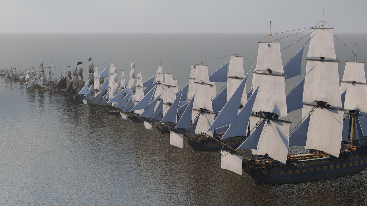 Ultimate Sail Ship Size Comparison (3D)