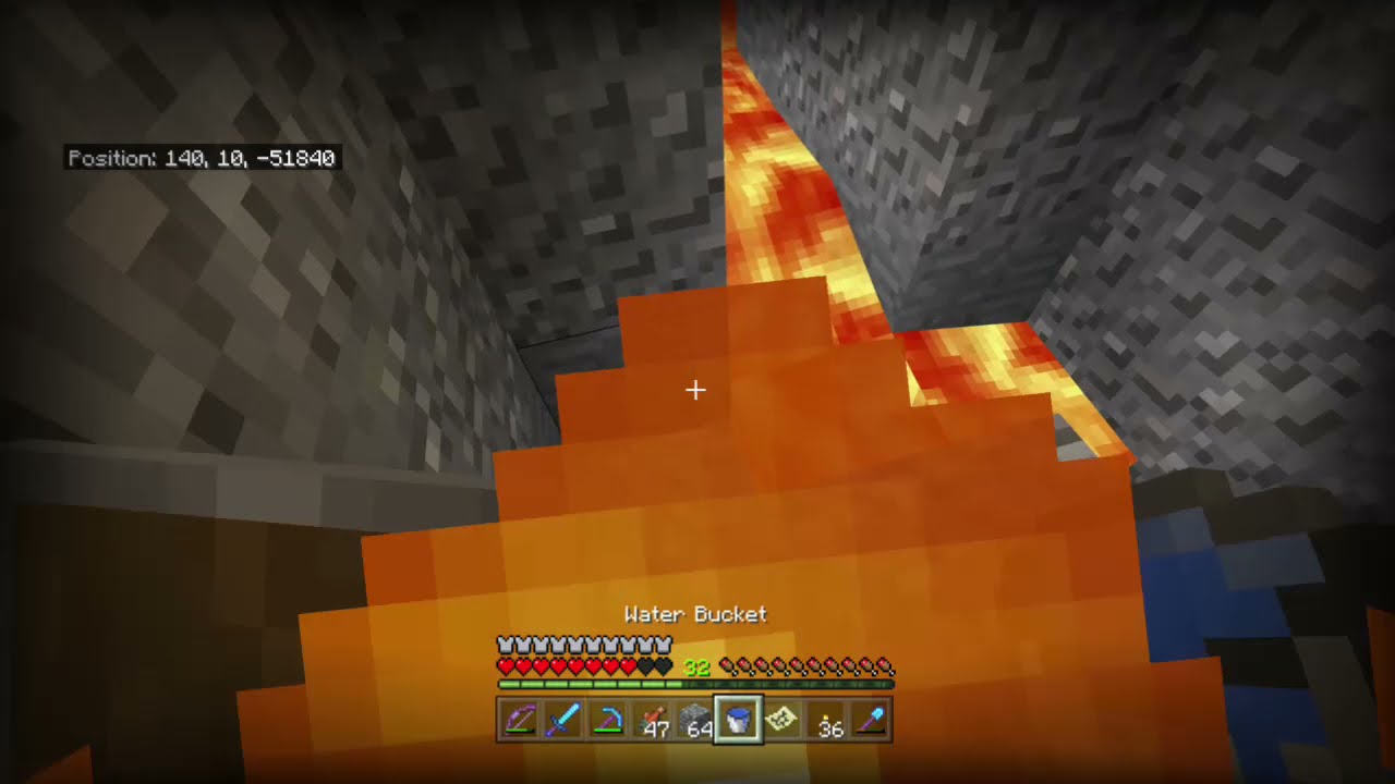Minecraft Mineshaft Collapse