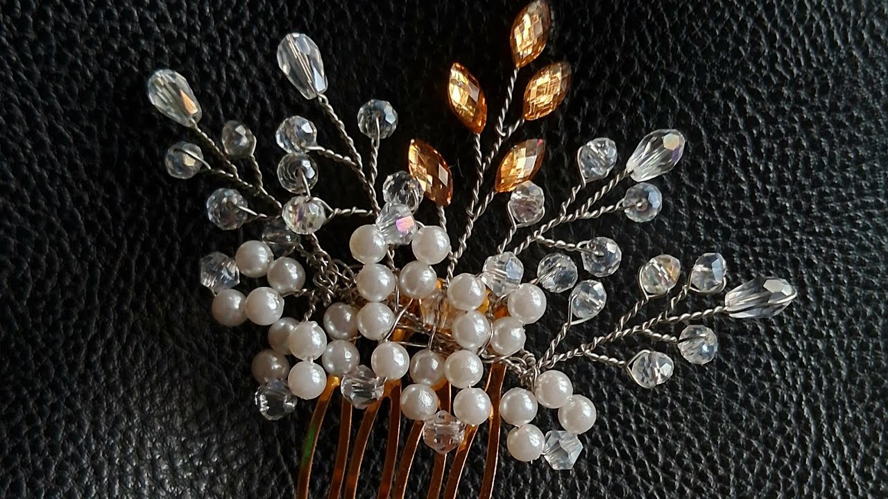 How to make Bridal Hair comb, hair clip/Hair accessories making DIY / @ZeraDesign-ih1sg  /