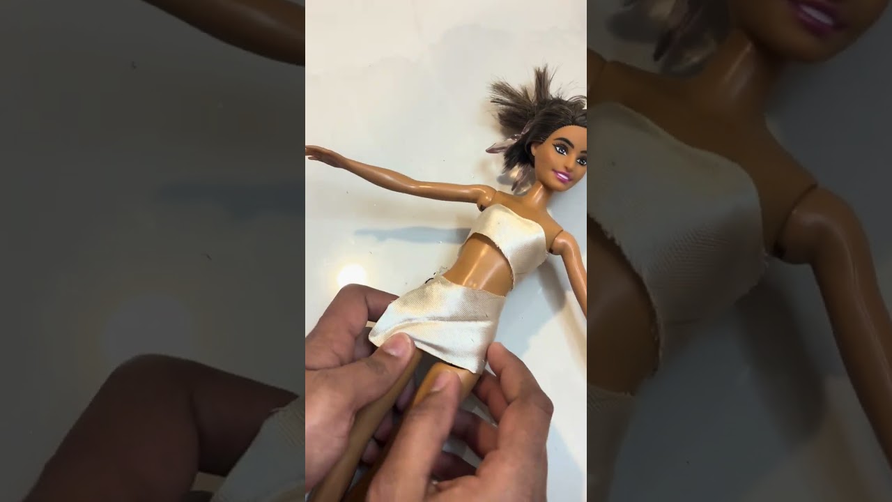 DIY Barbie Clothes 💚 Luxury Party Dress Transformation #barbie #barbiemakeover #barbiediy 