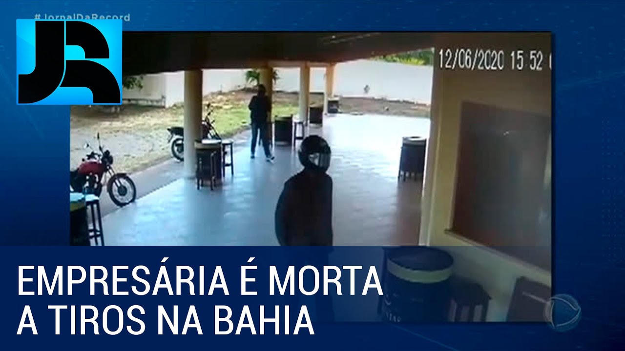 Câmeras de segurança registram assassinato de dona de casa noturna na Bahia